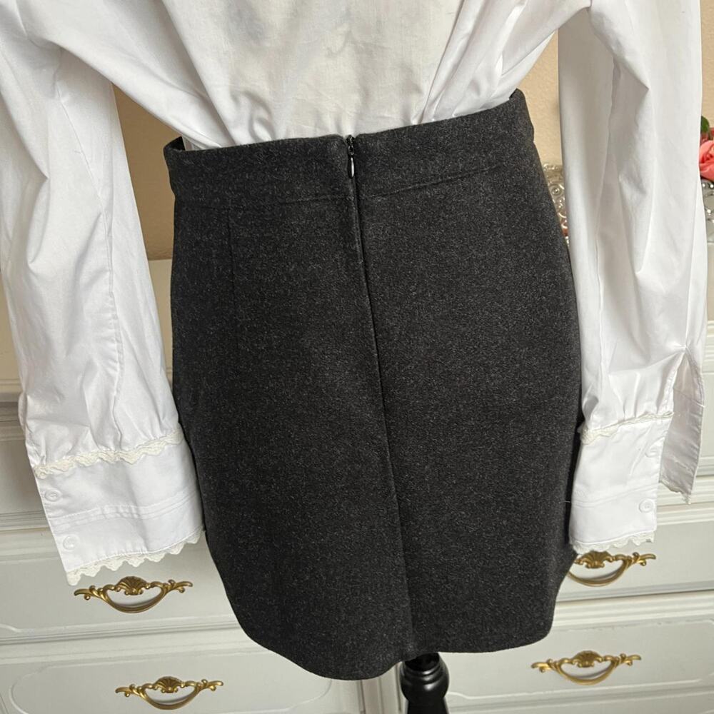 Shein black wool mini skirt - Picture 3 of 4